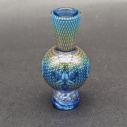 Mothership Glass "Flower of Life" Bubble Cap - Meech Madness Smoke Shop