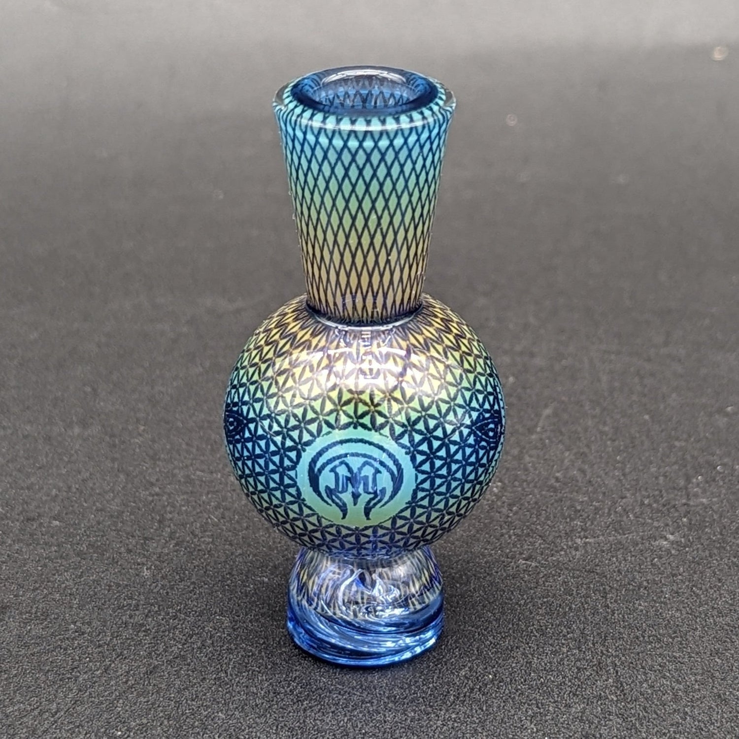 Mothership Glass "Flower of Life" Bubble Cap - Meech Madness Smoke Shop