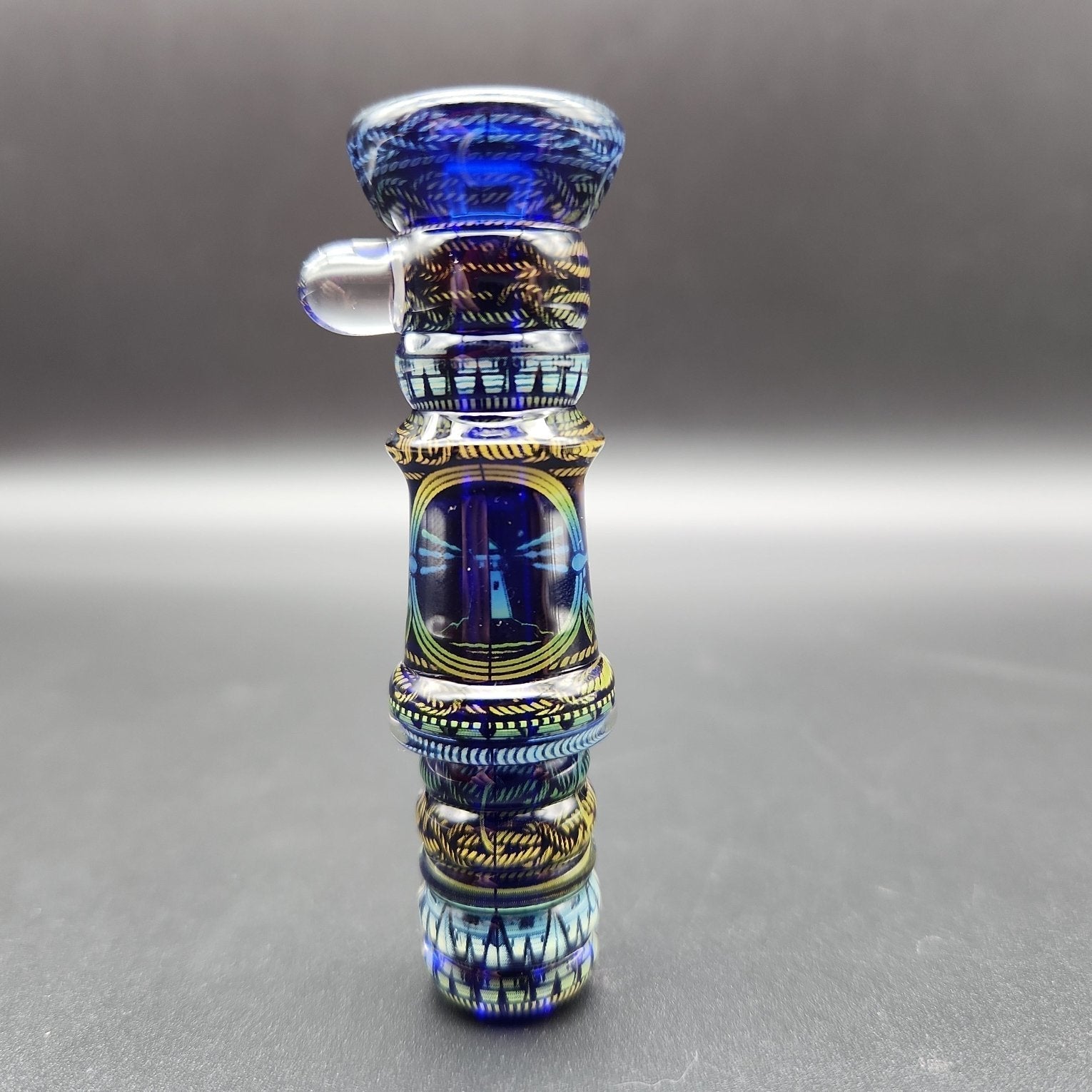 Mothership Glass "The Beacon” Slide 14mm - Blue - Avernic Smoke Shop