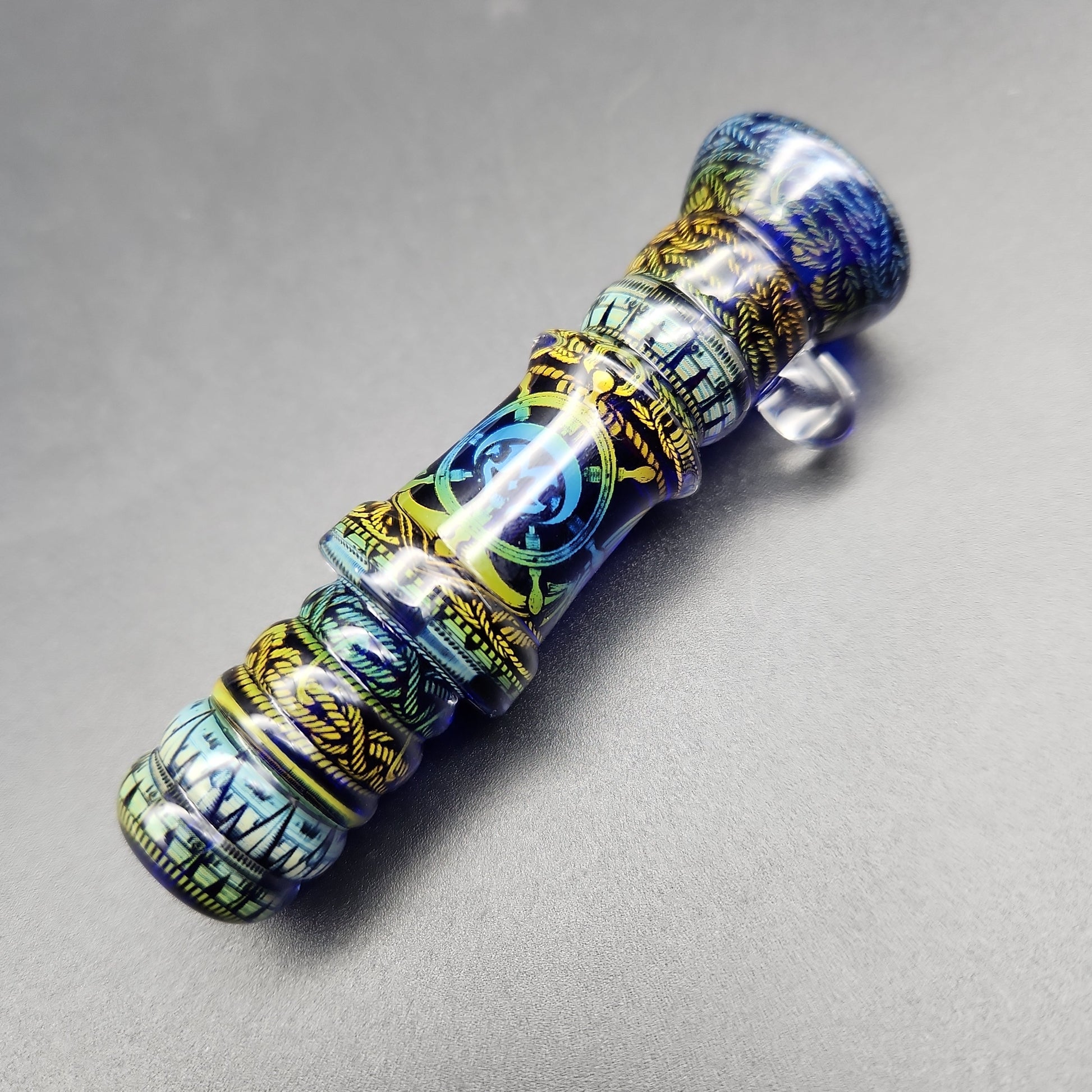 Mothership Glass "The Beacon” Slide 14mm - Blue - Avernic Smoke Shop