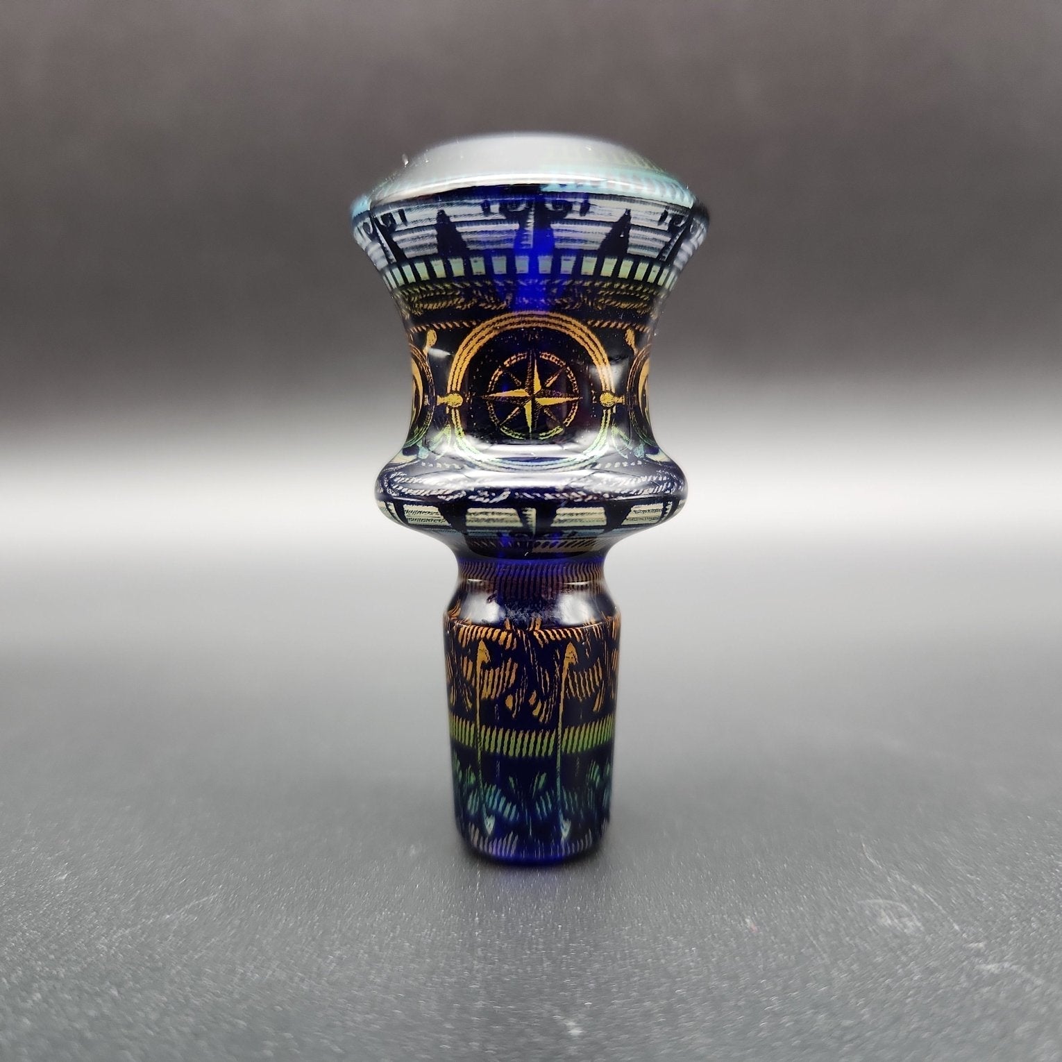 Mothership Glass "The Beacon” Slide 14mm - Blue - Avernic Smoke Shop