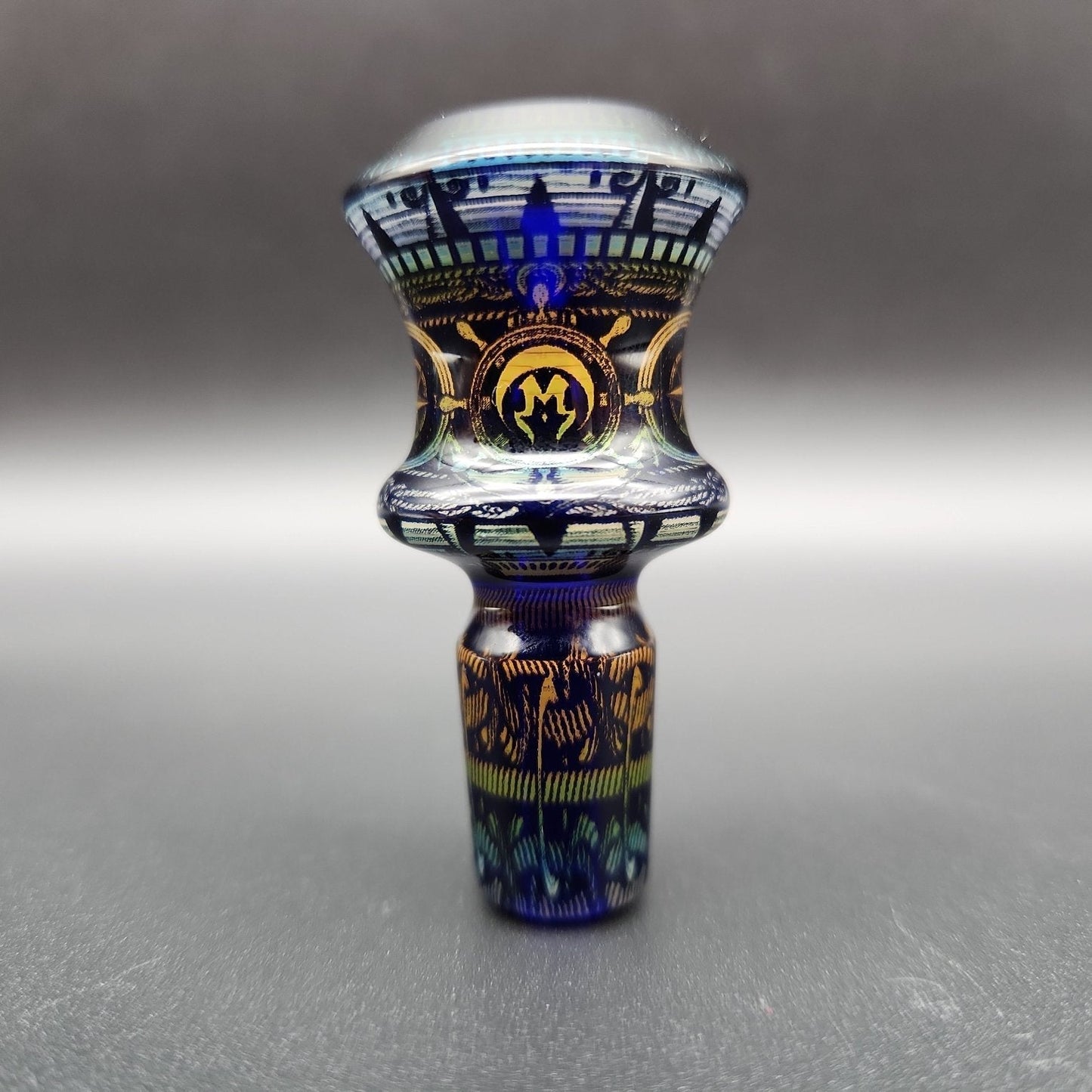 Mothership Glass "The Beacon” Slide 14mm - Blue - Avernic Smoke Shop