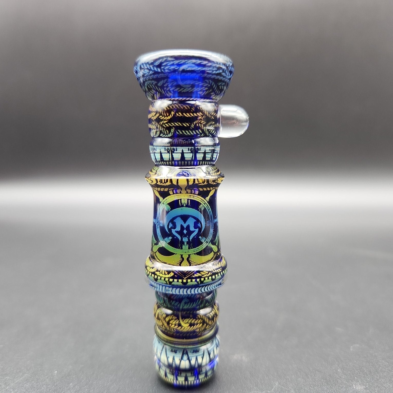 Mothership Glass "The Beacon” Slide 14mm - Blue - Avernic Smoke Shop