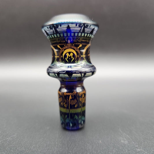 Mothership Glass "The Beacon” Slide 14mm - Blue - Avernic Smoke Shop