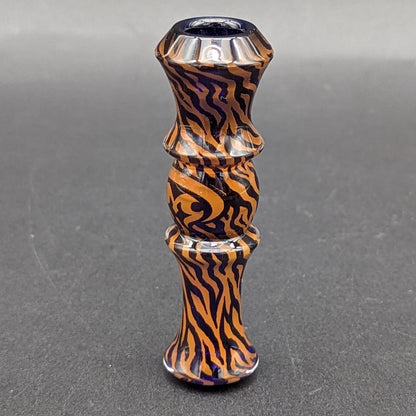 Mothership Glass "Tiger Safari" Chillum - Meech Madness Smoke Shop