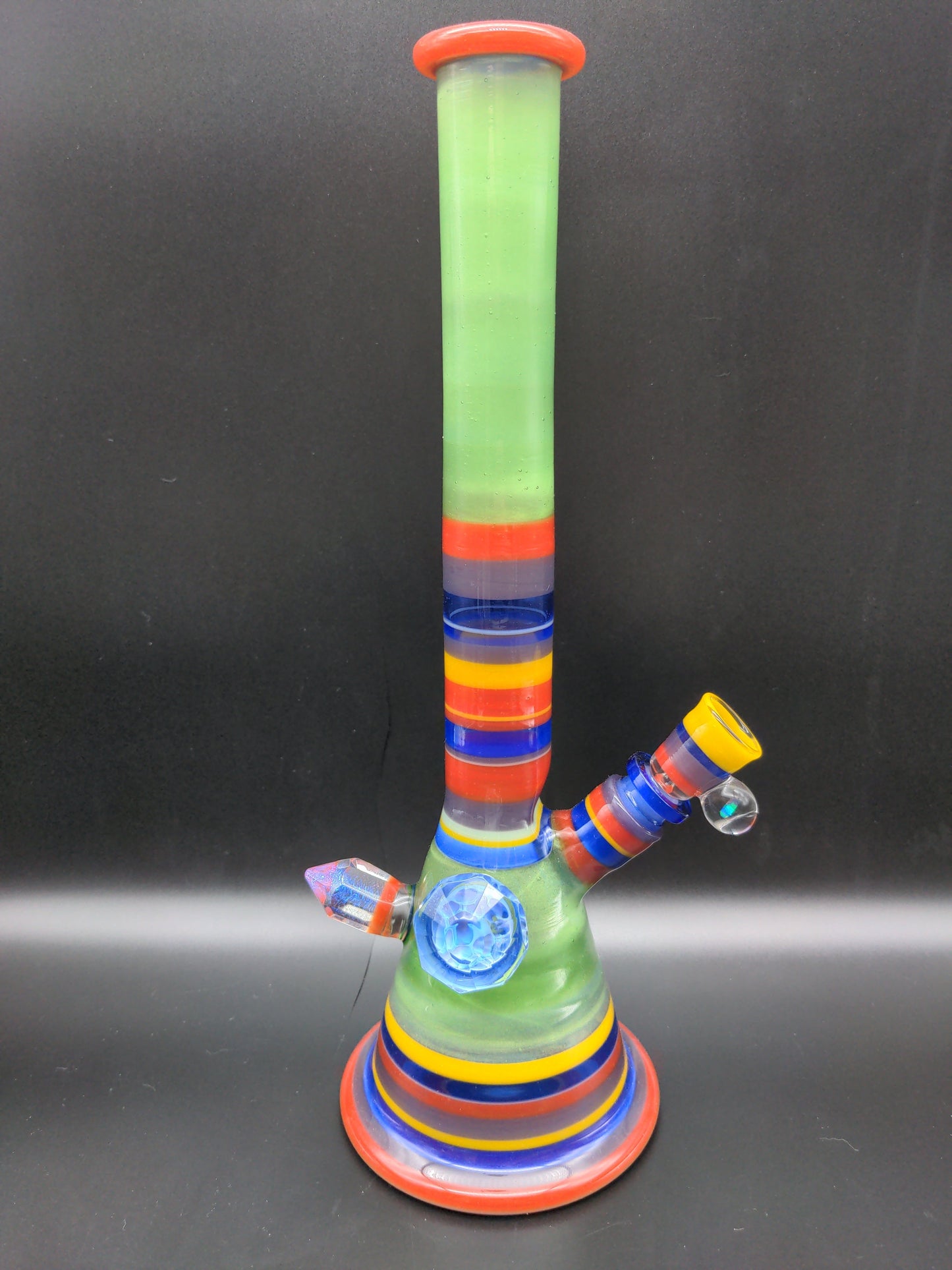 Multi Color Heady Gem Beakers - by Colin Kennedy - Avernic Smoke Shop