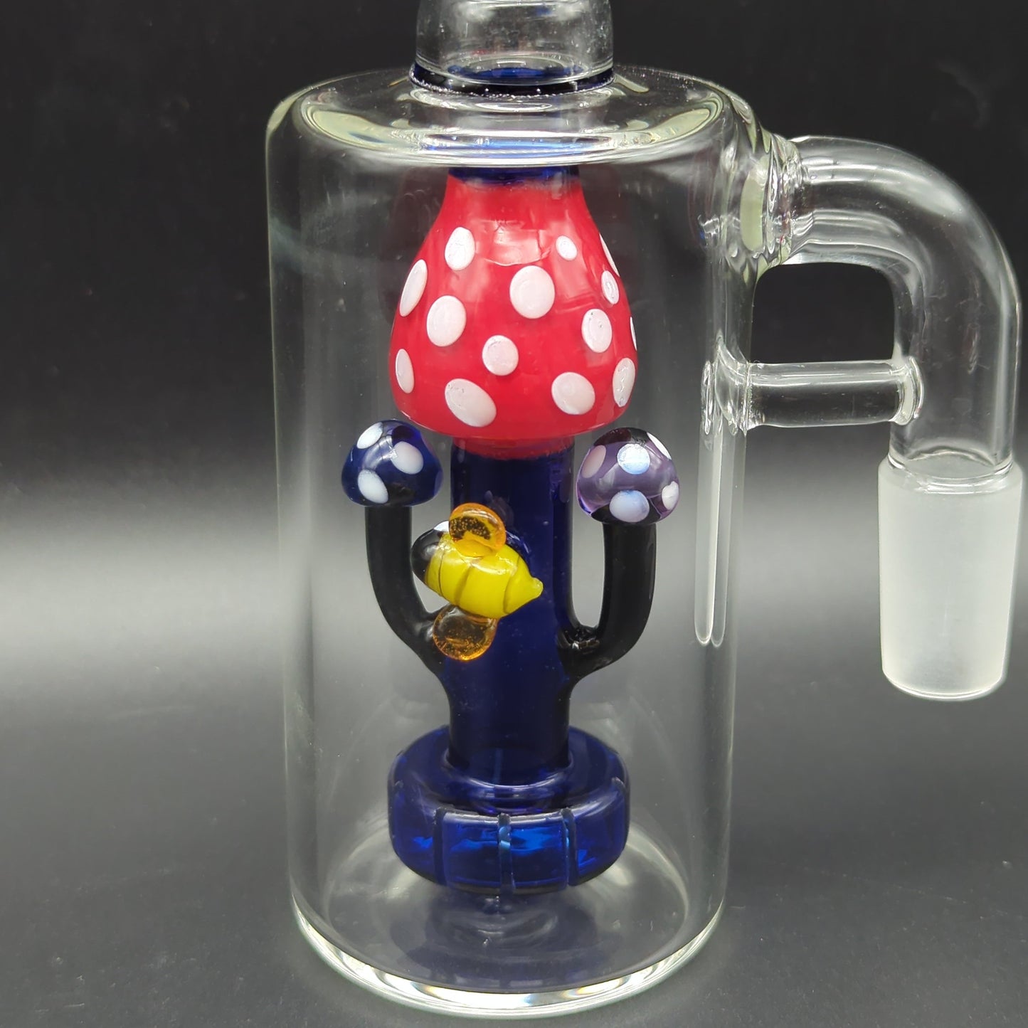 Mushroom Ash Catcher w/ Showerhead Perc 14mm 90 Degrees - Avernic Smoke Shop