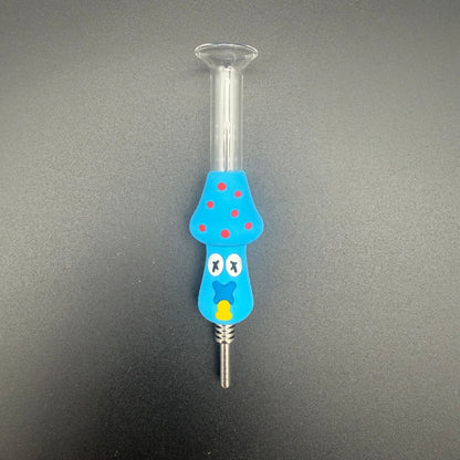 Mushroom Silicone Nectar Collector with Titanium Tip - Meech Madness Smoke Shop