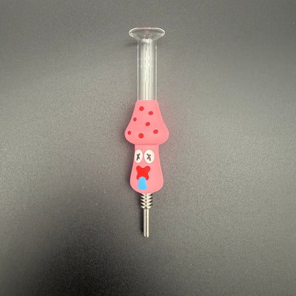 Mushroom Silicone Nectar Collector with Titanium Tip - Meech Madness Smoke Shop