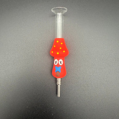 Mushroom Silicone Nectar Collector with Titanium Tip - Meech Madness Smoke Shop