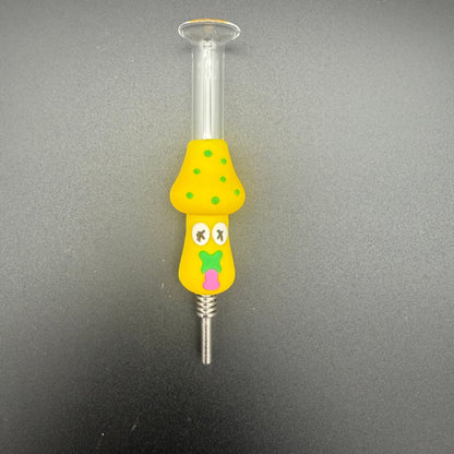 Mushroom Silicone Nectar Collector with Titanium Tip - Meech Madness Smoke Shop