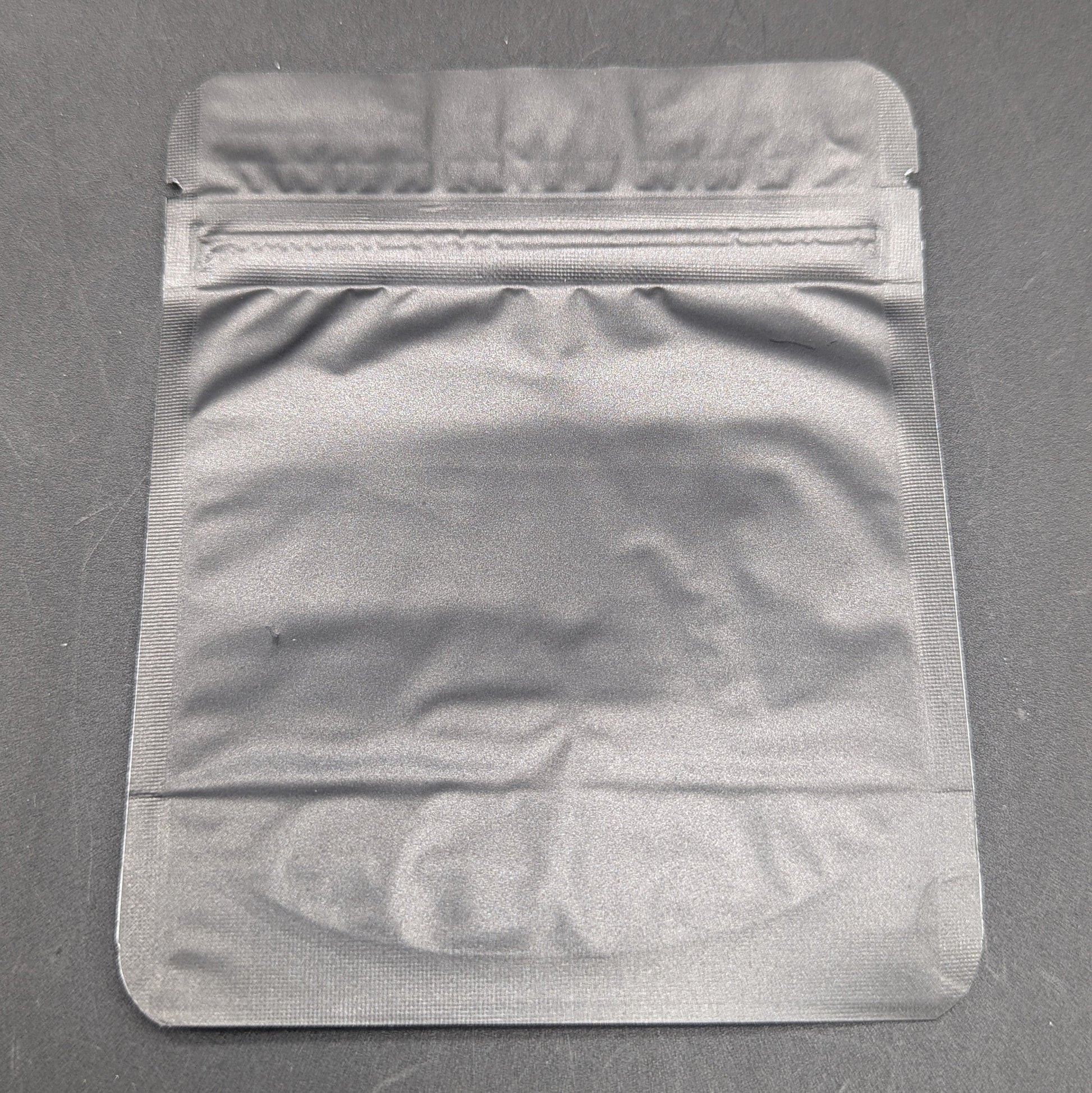 Mylar Bag Matte Black/Black- 1/8 (3.5g)-Avernic Smoke Shop