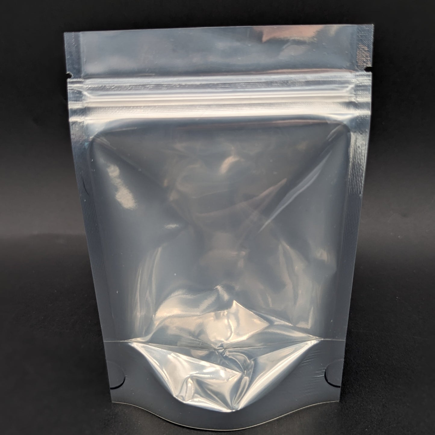 Mylar Bag Glossy Black/Clear - 1/8 (3.5g)-Avernic Smoke Shop