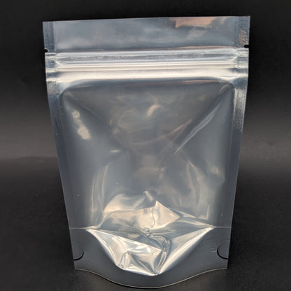 Mylar Bag Glossy Black/Clear - 1/8 (3.5g)-Avernic Smoke Shop