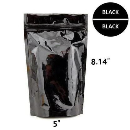 Mylar Bag Opaque Black 1/2 Oz - 14 Grams-Avernic Smoke Shop