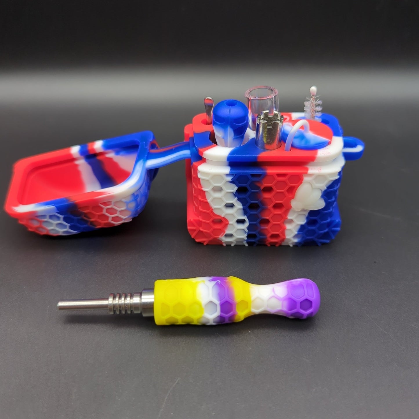 Nectar Collector Kit w/ Silicone Holding case - Meech Madness Smoke Shop