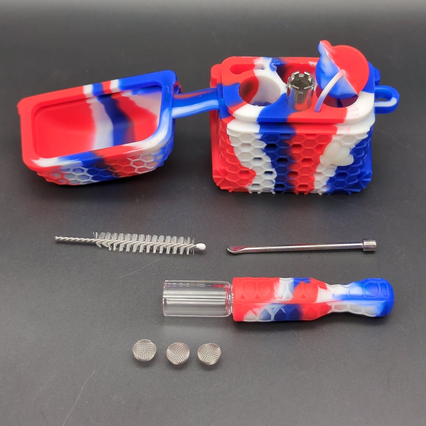 Nectar Collector Kit w/ Silicone Holding case - Meech Madness Smoke Shop