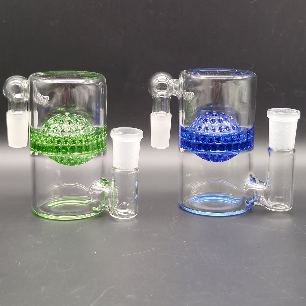 Netted Disc Wet Ash Catcher 14mm 90 Degrees-Meech Madness Smoke Shop