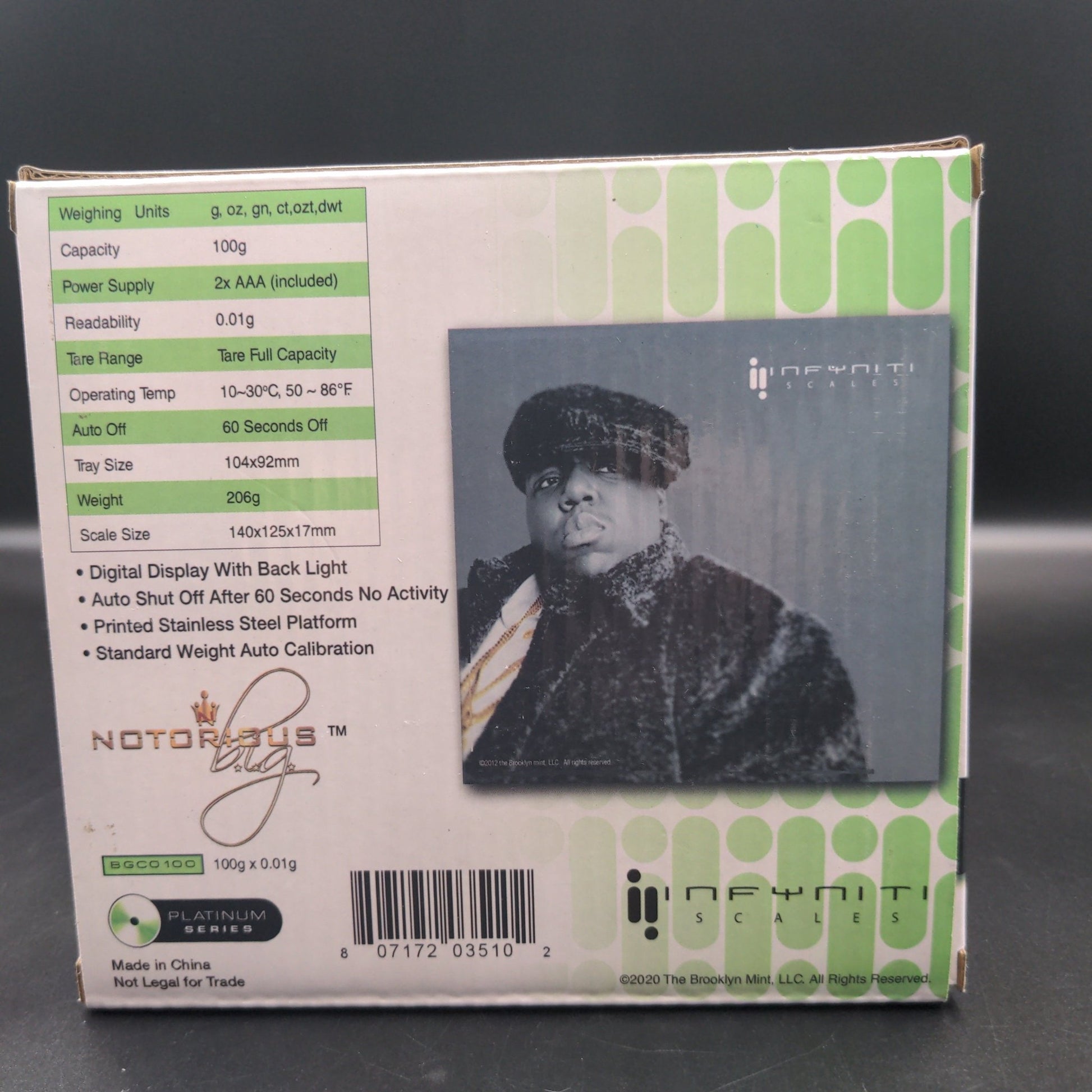 Notorious BIG 500g x .1g Scale - Meech Madness Smoke Shop