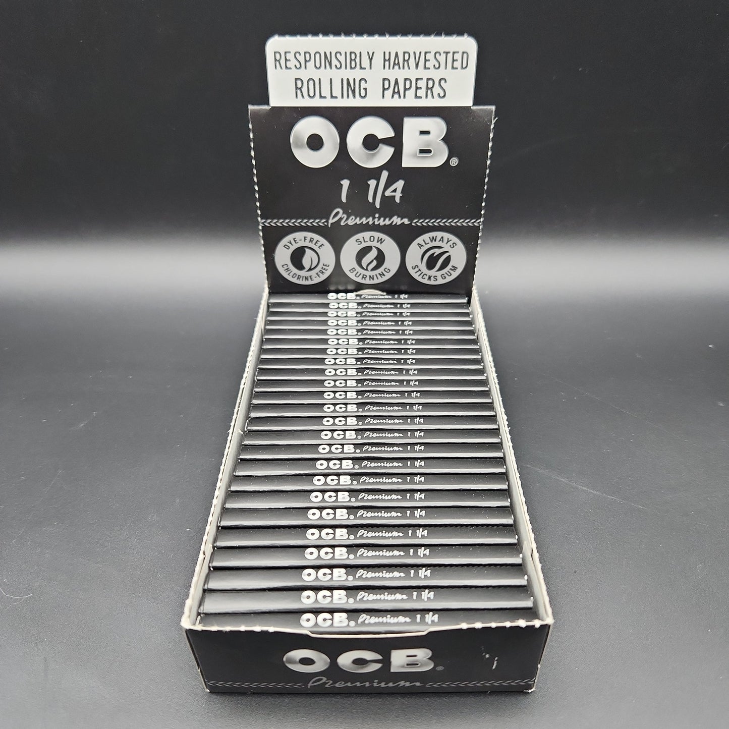 OCB Premium 1 1/4 Rolling Paper - Box of 24 - Avernic Smoke Shop