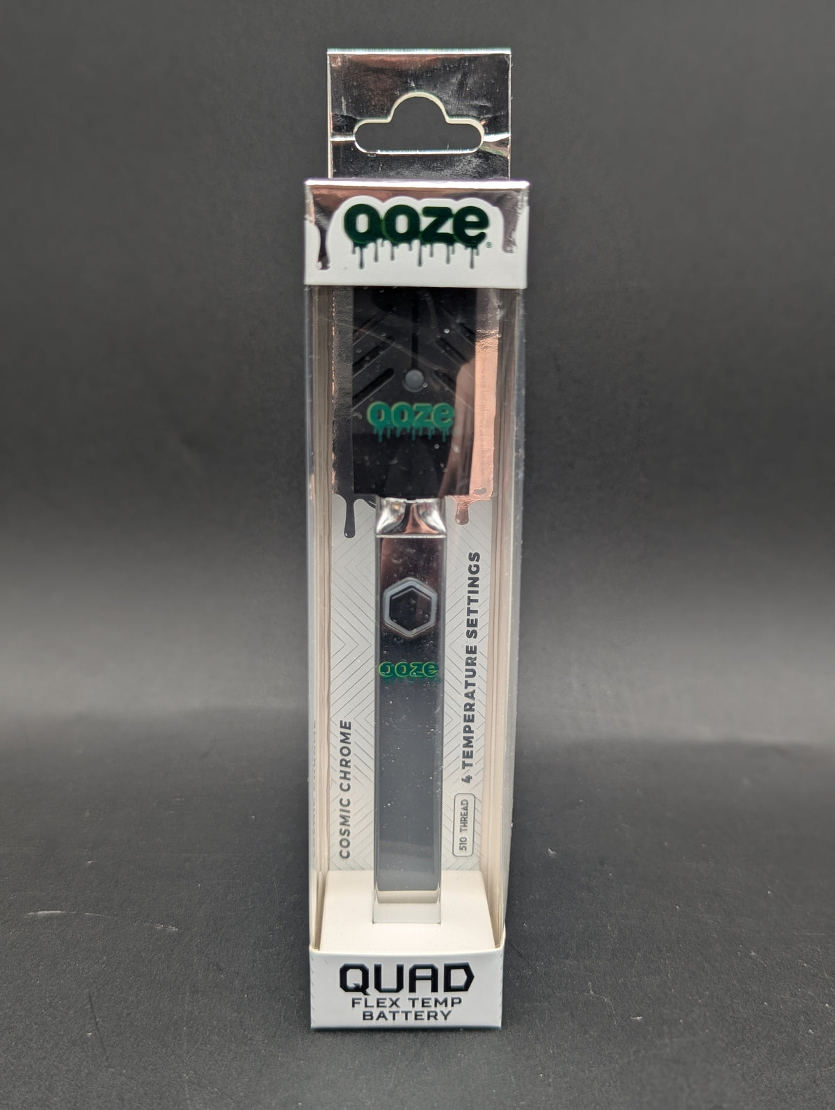 Ooze Quad Flex Temp Square Vape Pen 510 Battery w/ Charger | 500mAh-Avernic Smoke Shop