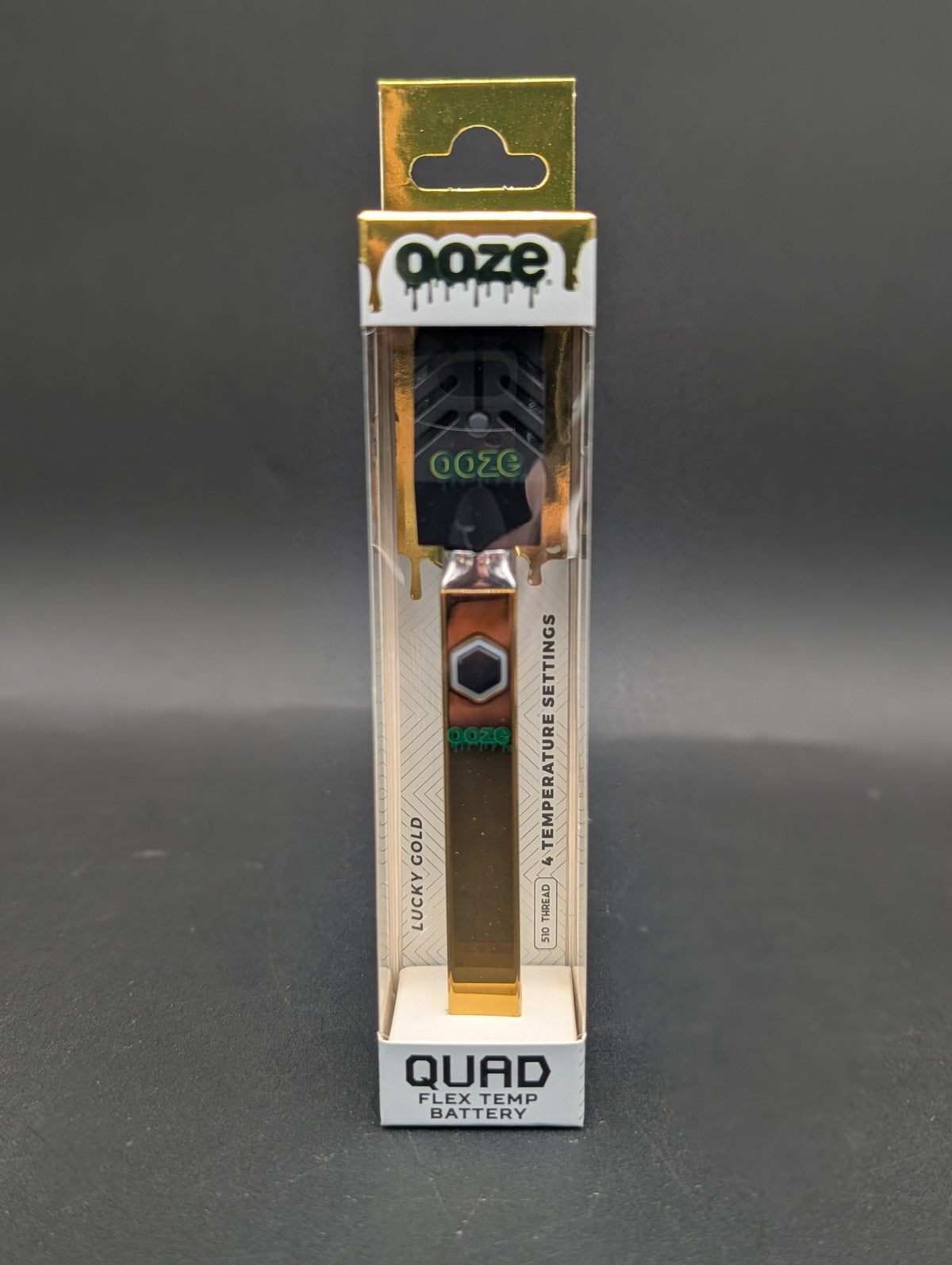Ooze Quad Flex Temp Square Vape Pen 510 Battery w/ Charger | 500mAh-Avernic Smoke Shop