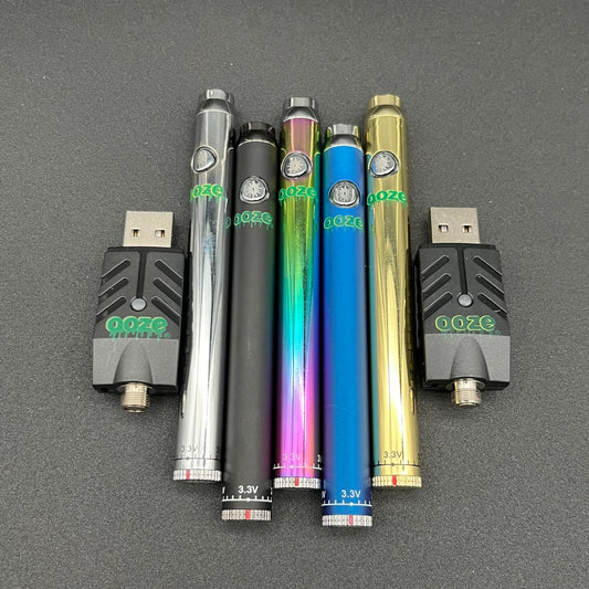 Ooze Slim Twist Battery w Charger - 4" | 320mAh - Meech Madness Smoke Shop