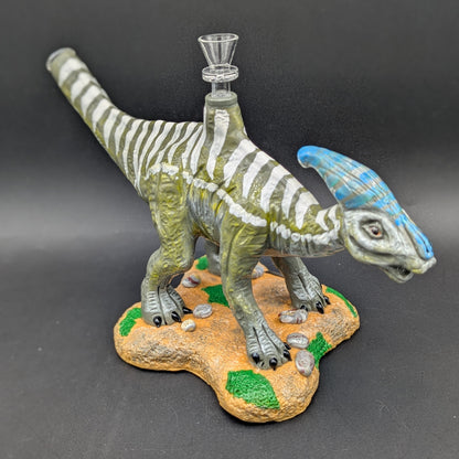 Parasaurolophus Dinosaur Bong - Glass and Resin-Avernic Smoke Shop