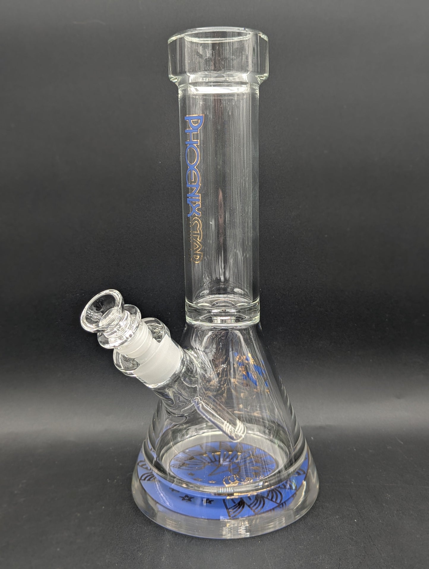Phoenix 12" 9mm Thick Accented Beaker-Avernic Smoke Shop