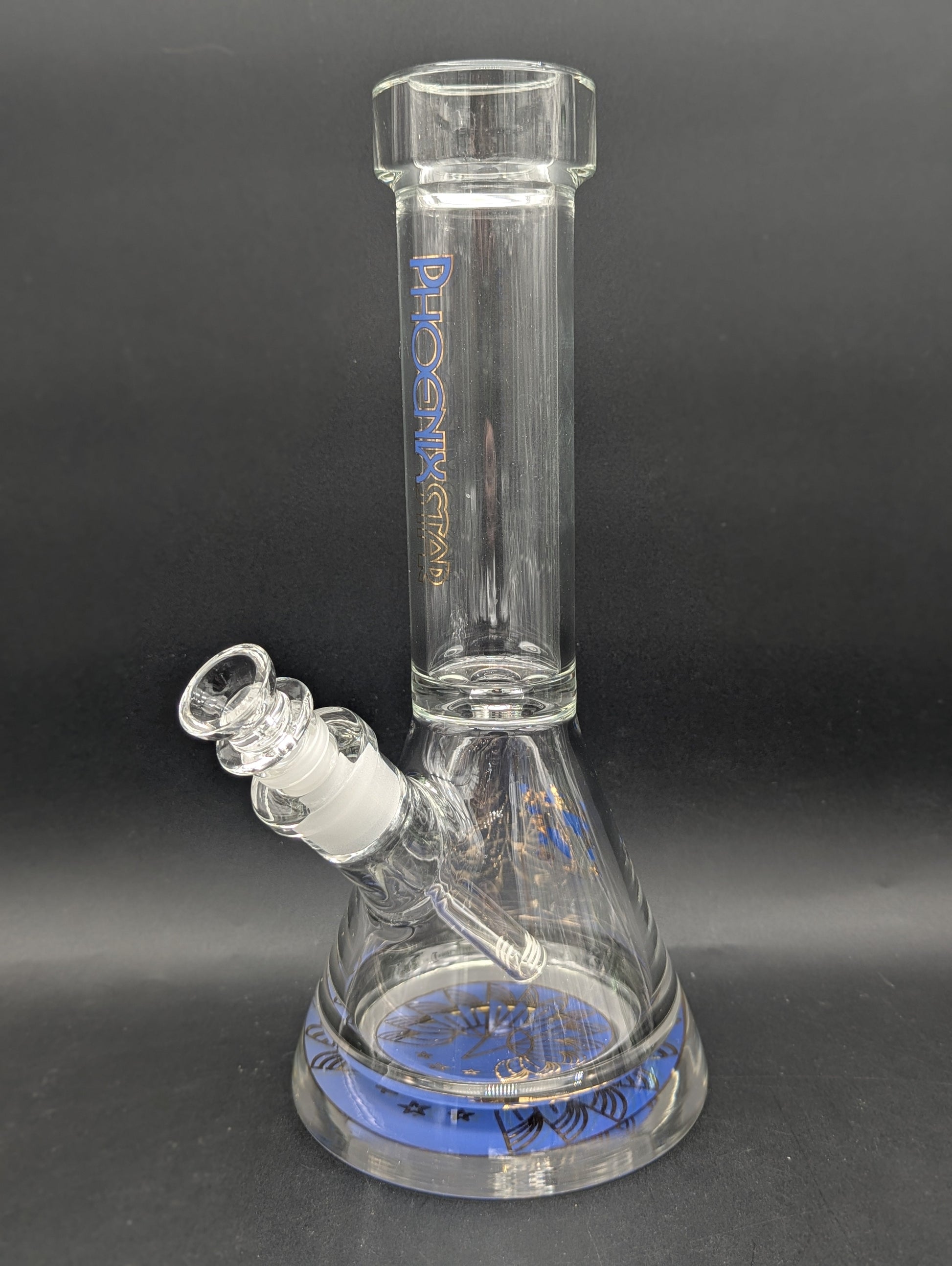 Phoenix 12" 9mm Thick Accented Beaker-Avernic Smoke Shop