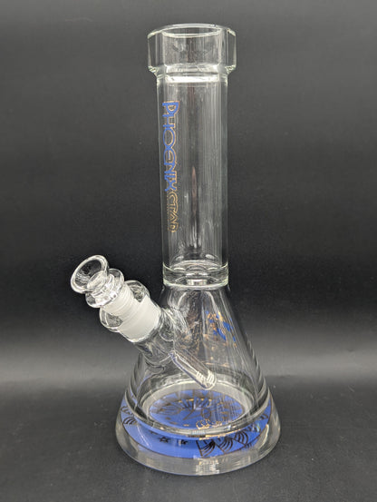 Phoenix 12" 9mm Thick Accented Beaker-Avernic Smoke Shop