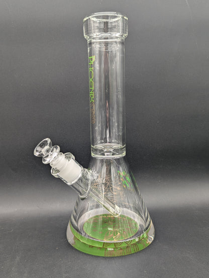 Phoenix 12" 9mm Thick Accented Beaker-Avernic Smoke Shop