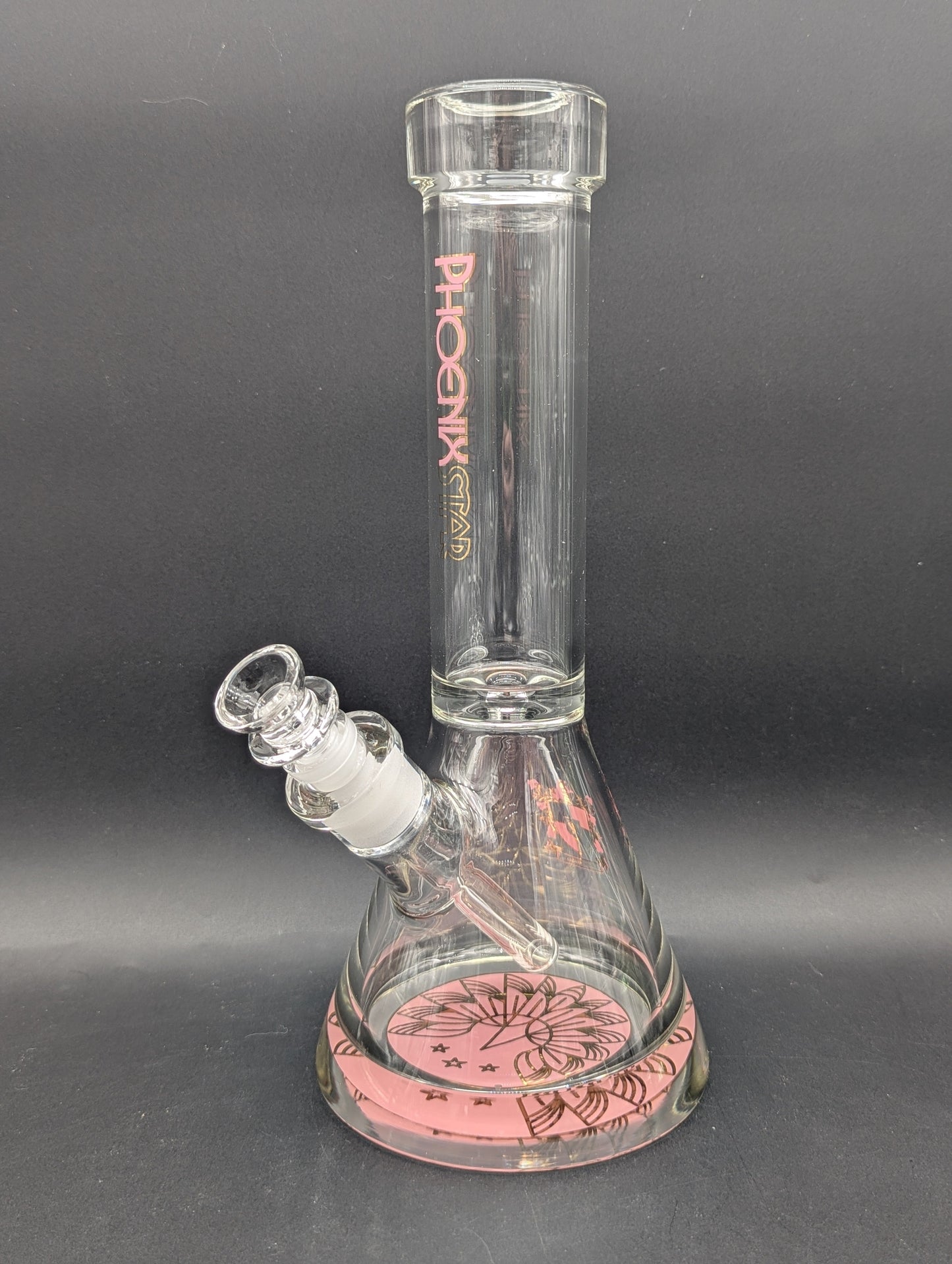 Phoenix 12" 9mm Thick Accented Beaker-Avernic Smoke Shop