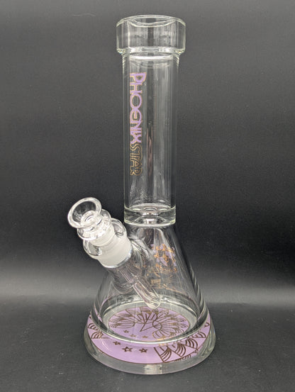 Phoenix 12" 9mm Thick Accented Beaker-Avernic Smoke Shop