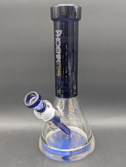 Phoenix 12" 9mm Thick Color Neck Beaker-Avernic Smoke Shop