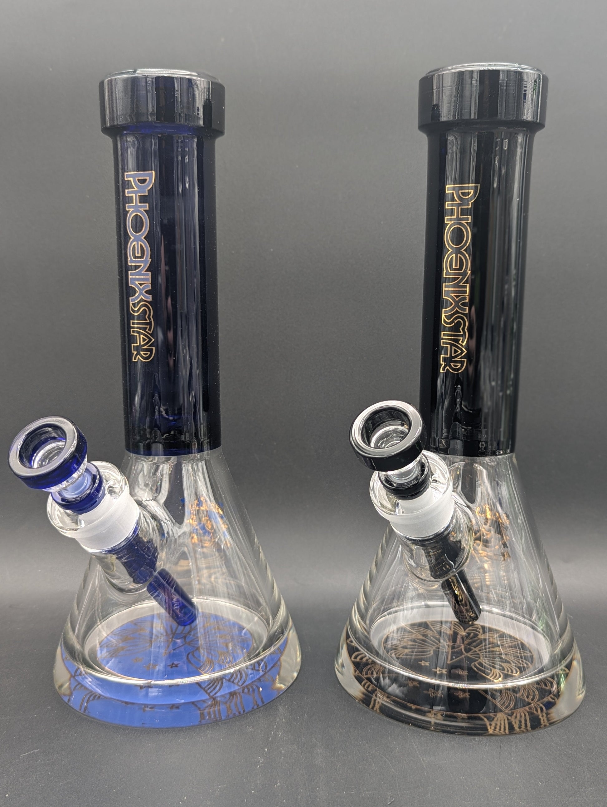 Phoenix 12" 9mm Thick Color Neck Beaker-Avernic Smoke Shop