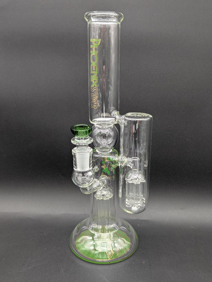 Phoenix 14" Dual Tree Side Perc Bong-Avernic Smoke Shop