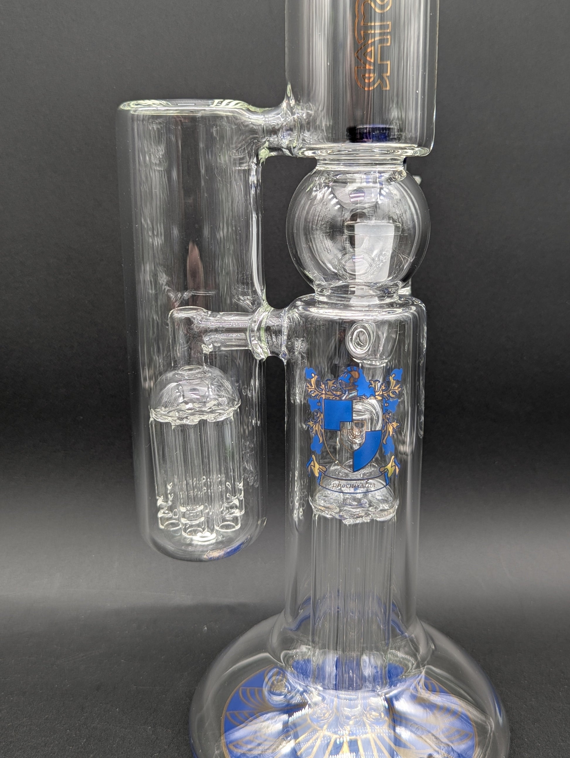 Phoenix 14" Dual Tree Side Perc Bong-Avernic Smoke Shop