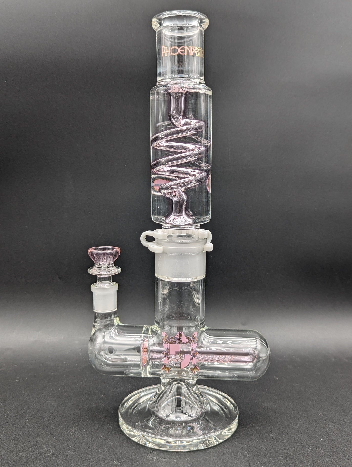 Phoenix 14" Glycerin Coil Bong w/ Inline Perc