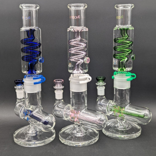 Phoenix 14" Glycerin Coil Bong w/ Inline Perc-Avernic Smoke Shop