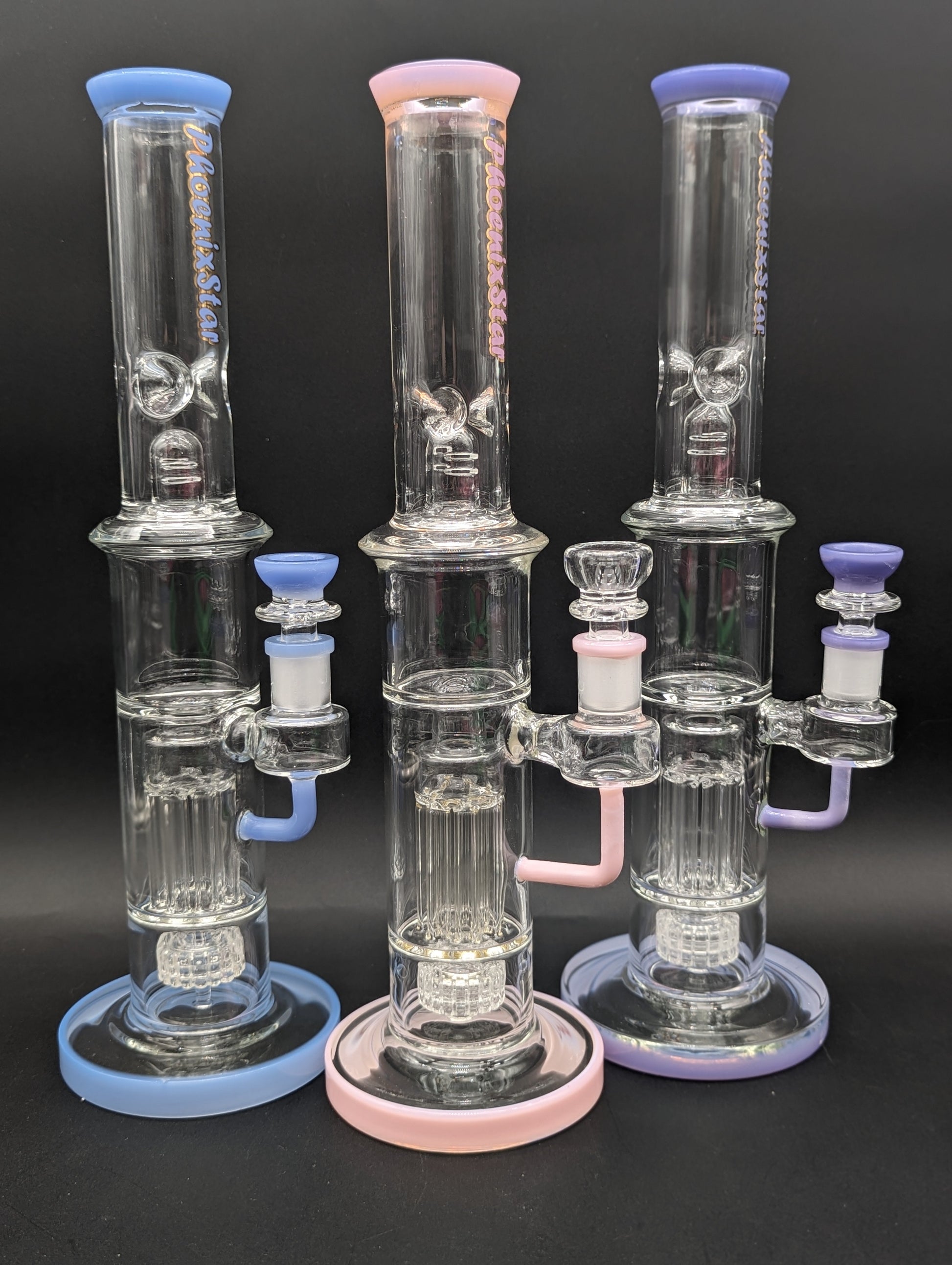 Phoenix 14" Peyote Pillar Straight Tube - Meech Madness Smoke Shop