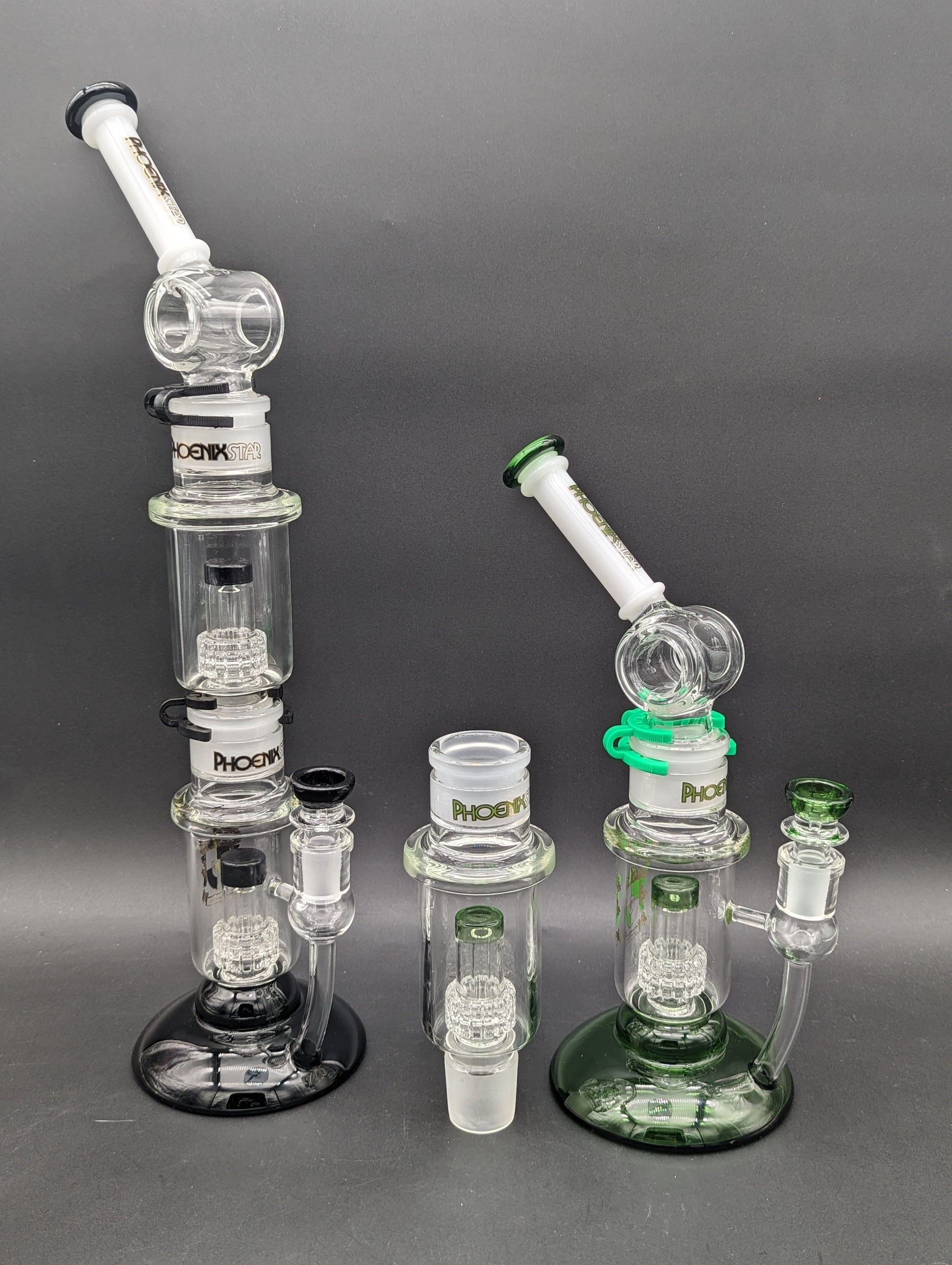 Phoenix 18" Stackable Matrix Hollow Foot Bong-Avernic Smoke Shop