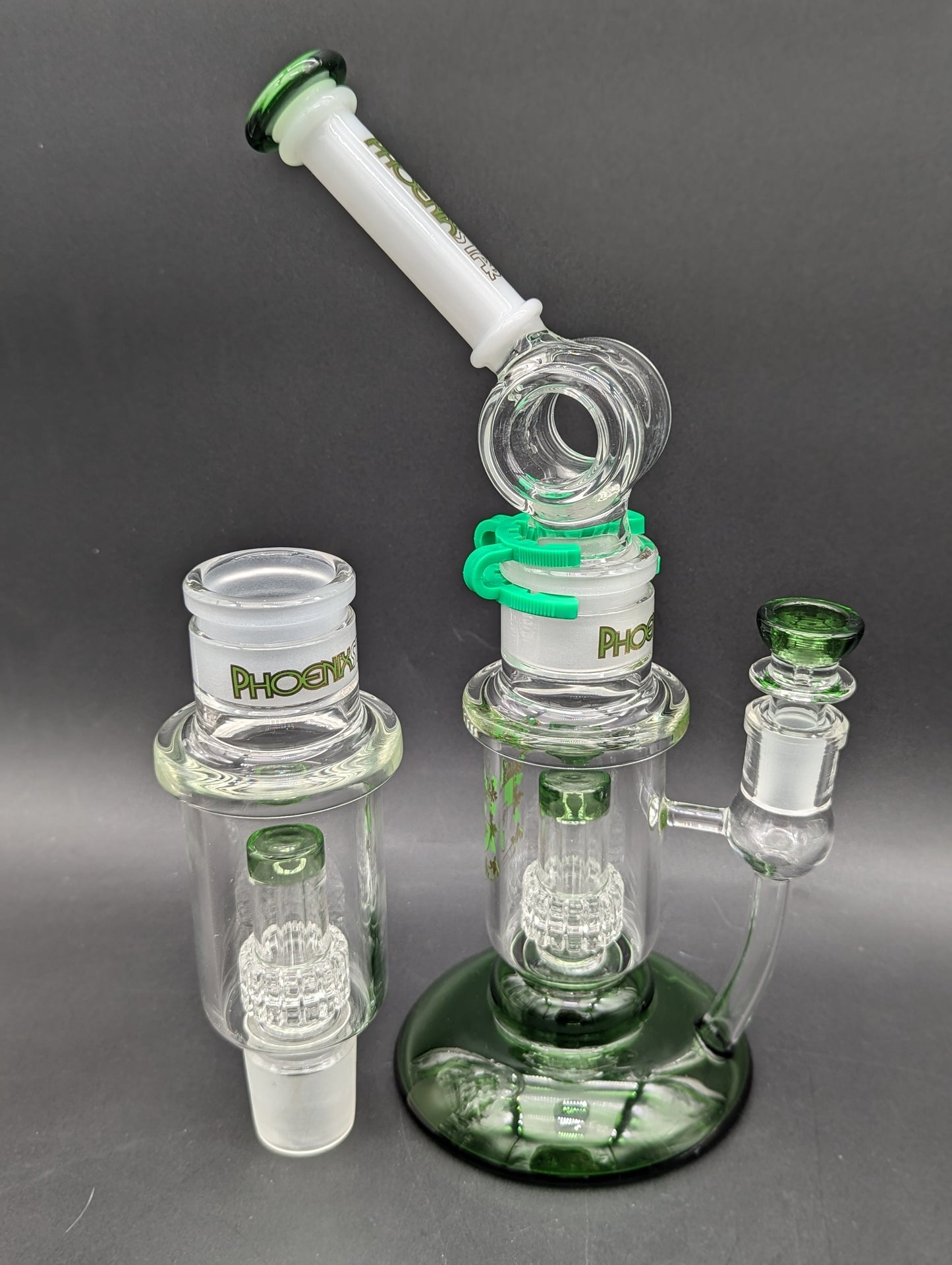 Phoenix 18" Stackable Matrix Hollow Foot Bong-Avernic Smoke Shop