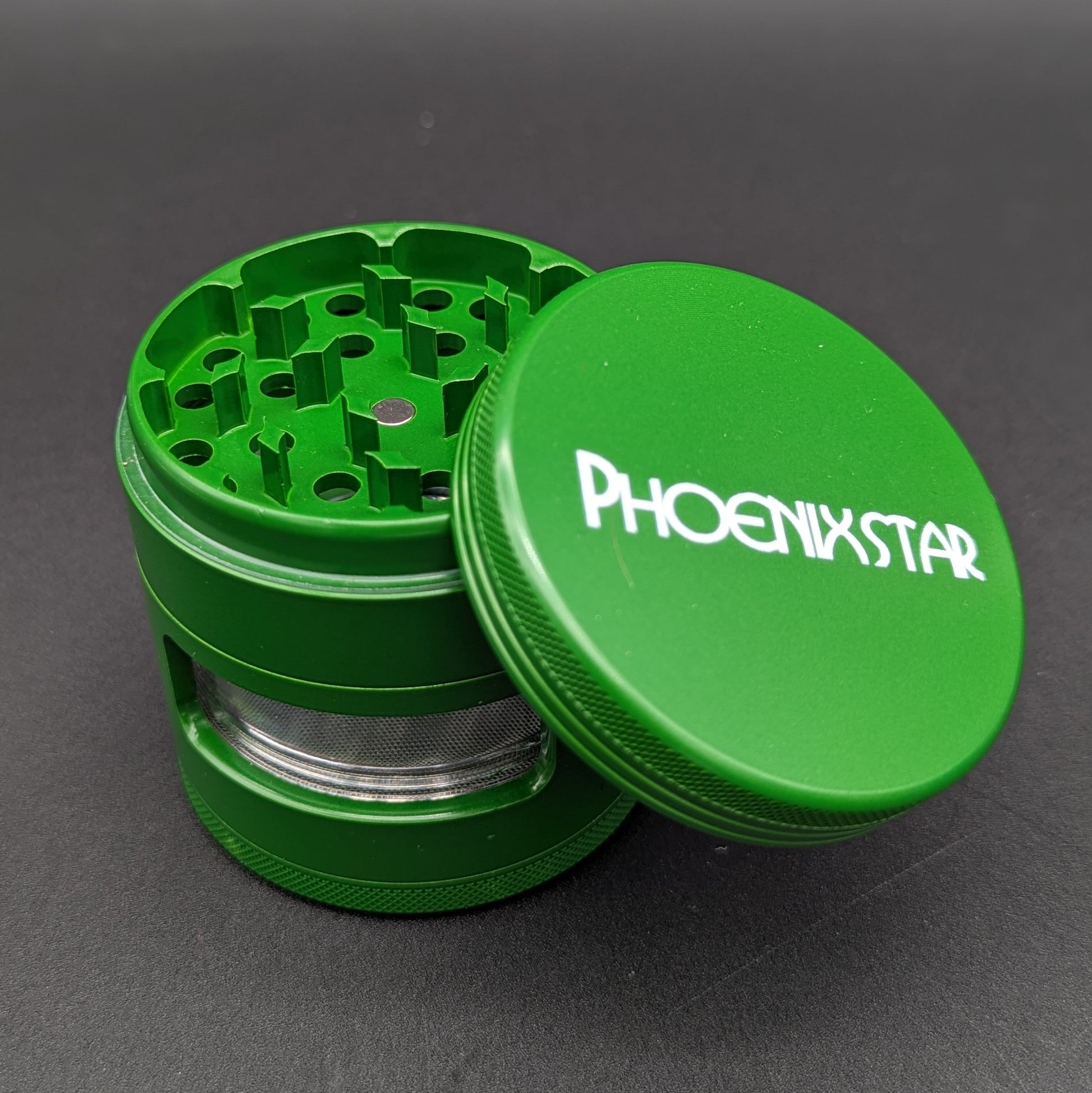 Phoenix 2.5" 4 Stage Grinder w/ Window-Avernic Smoke Shop