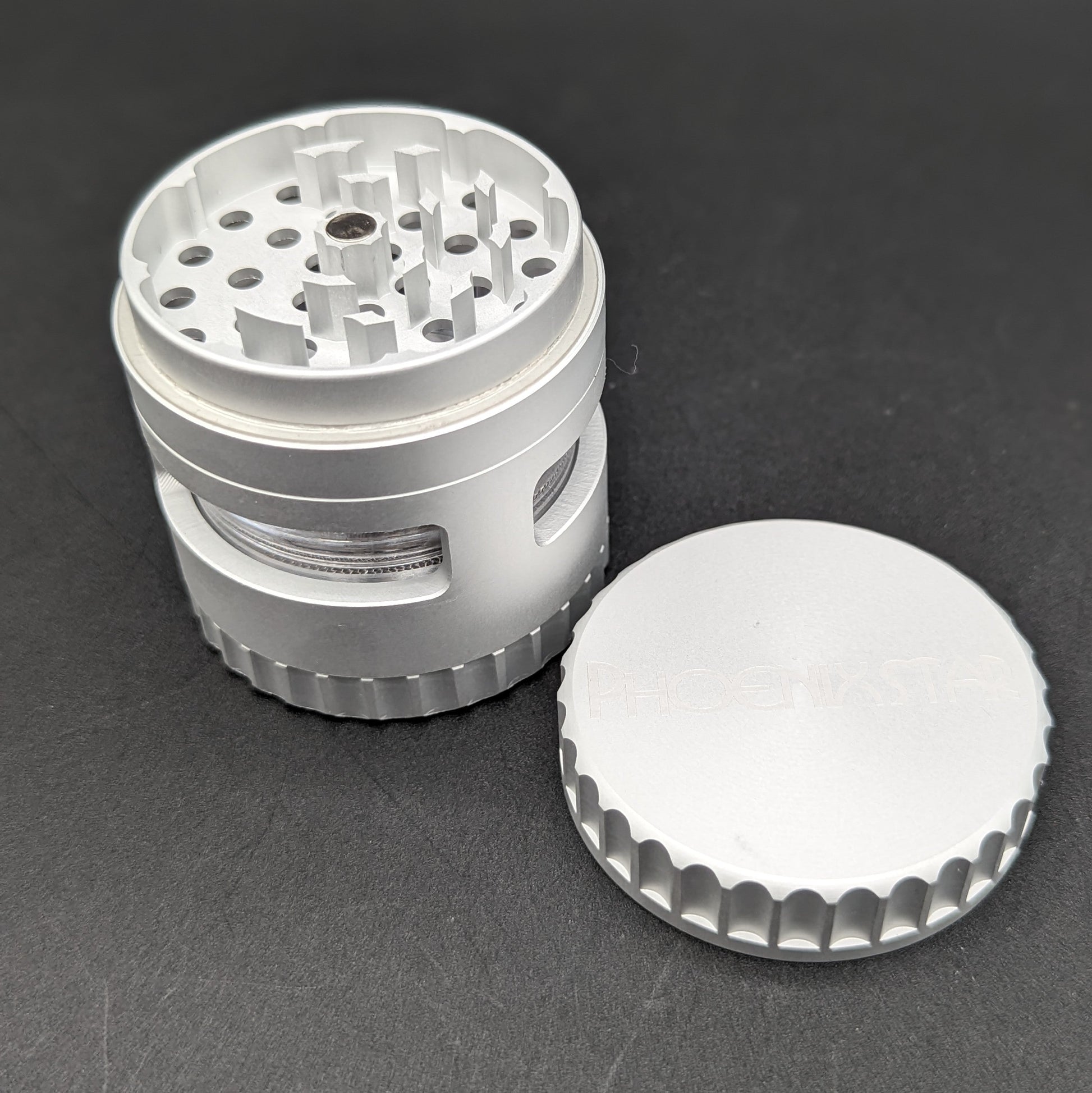 Phoenix 2.5" Gripped Grinder w/ Window-Avernic Smoke Shop