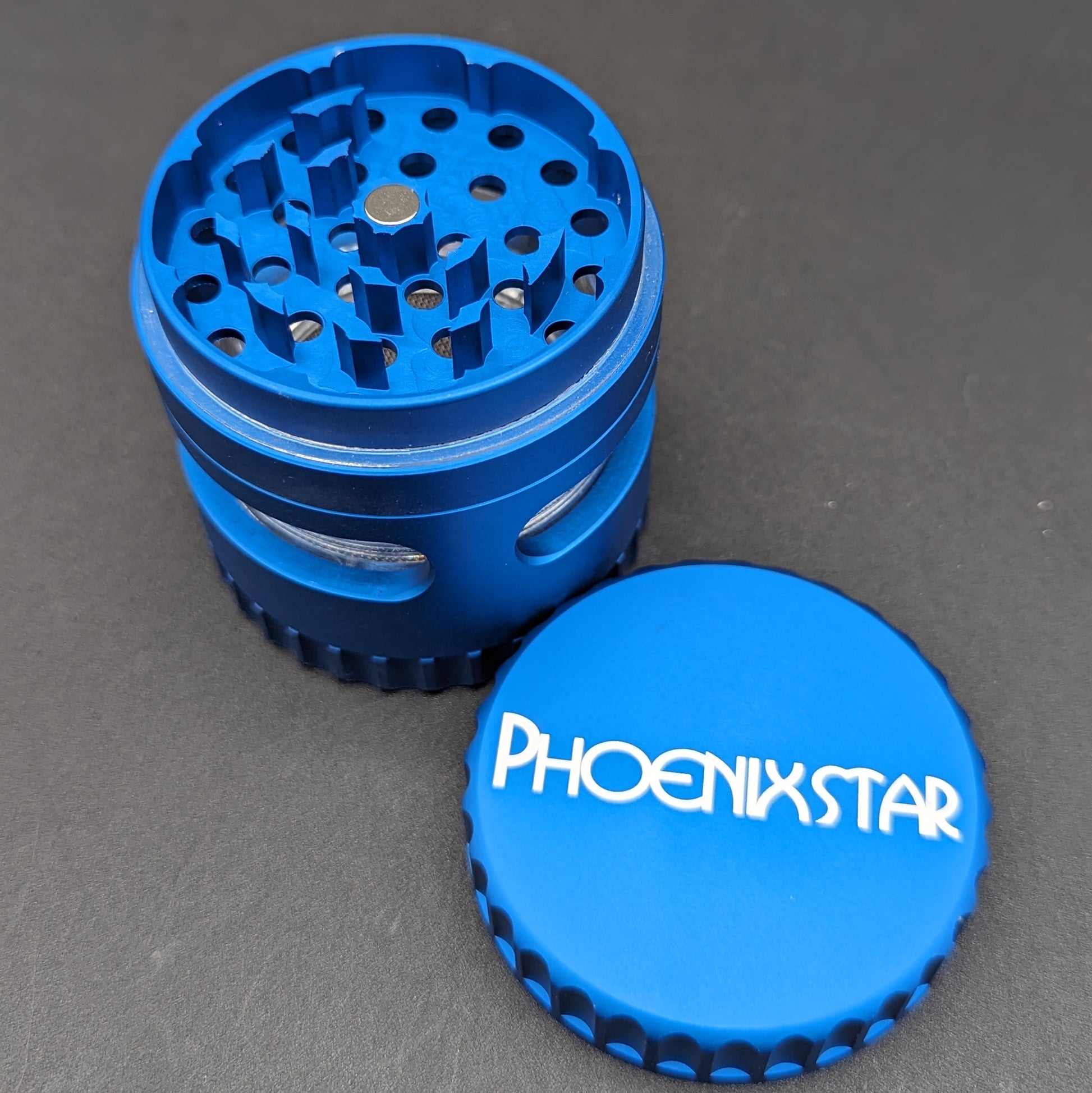 Phoenix 2.5" Gripped Grinder w/ Window-Avernic Smoke Shop