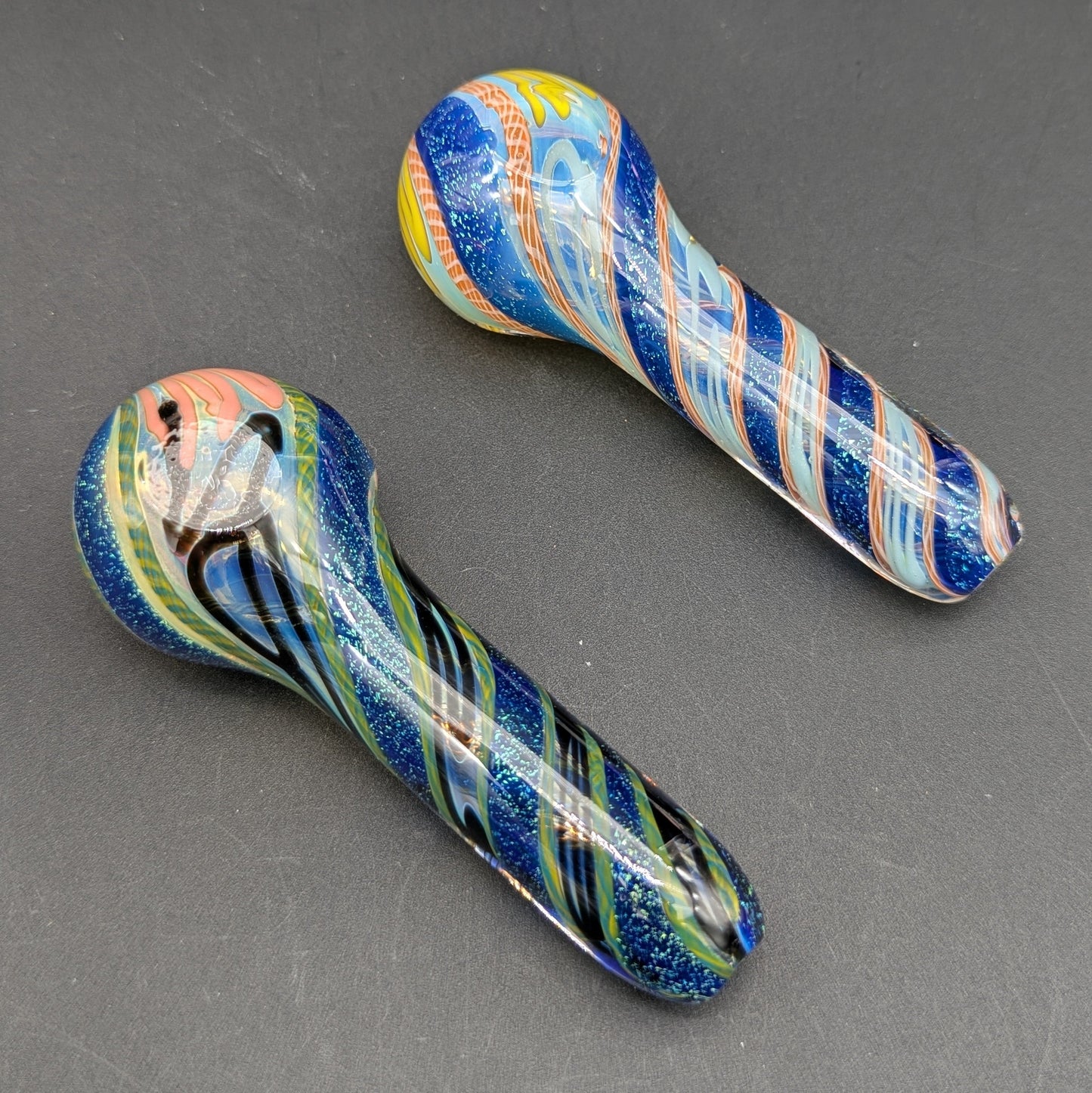 Phoenix 4" Dichro Twist Roped Hand Pipe-Avernic Smoke Shop