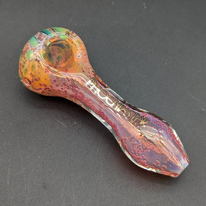 Phoenix 4" Fumed Color Frit Spoon Pipe-Avernic Smoke Shop