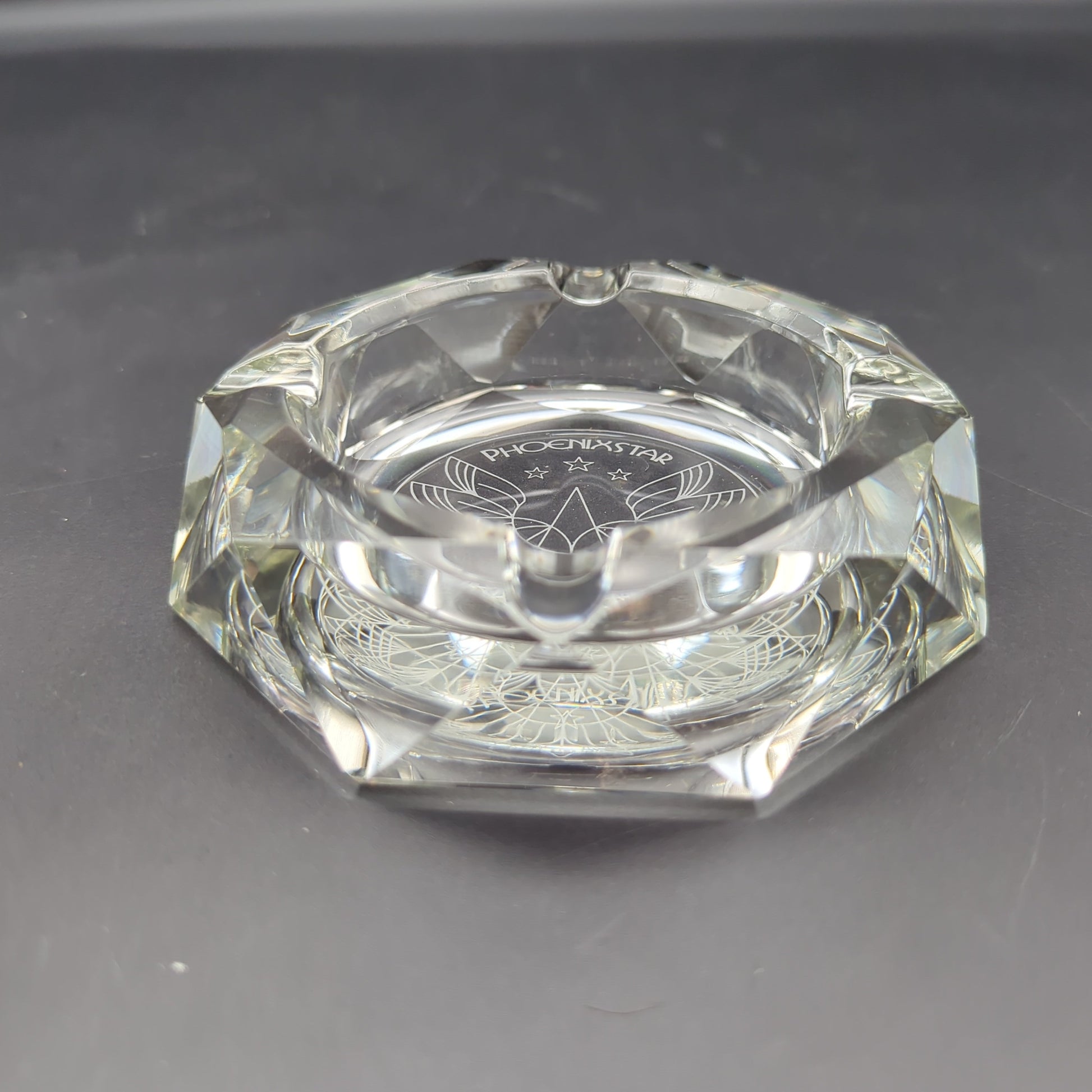 Phoenix 4" Thick Crystal Ashtray - Avernic Smoke Shop