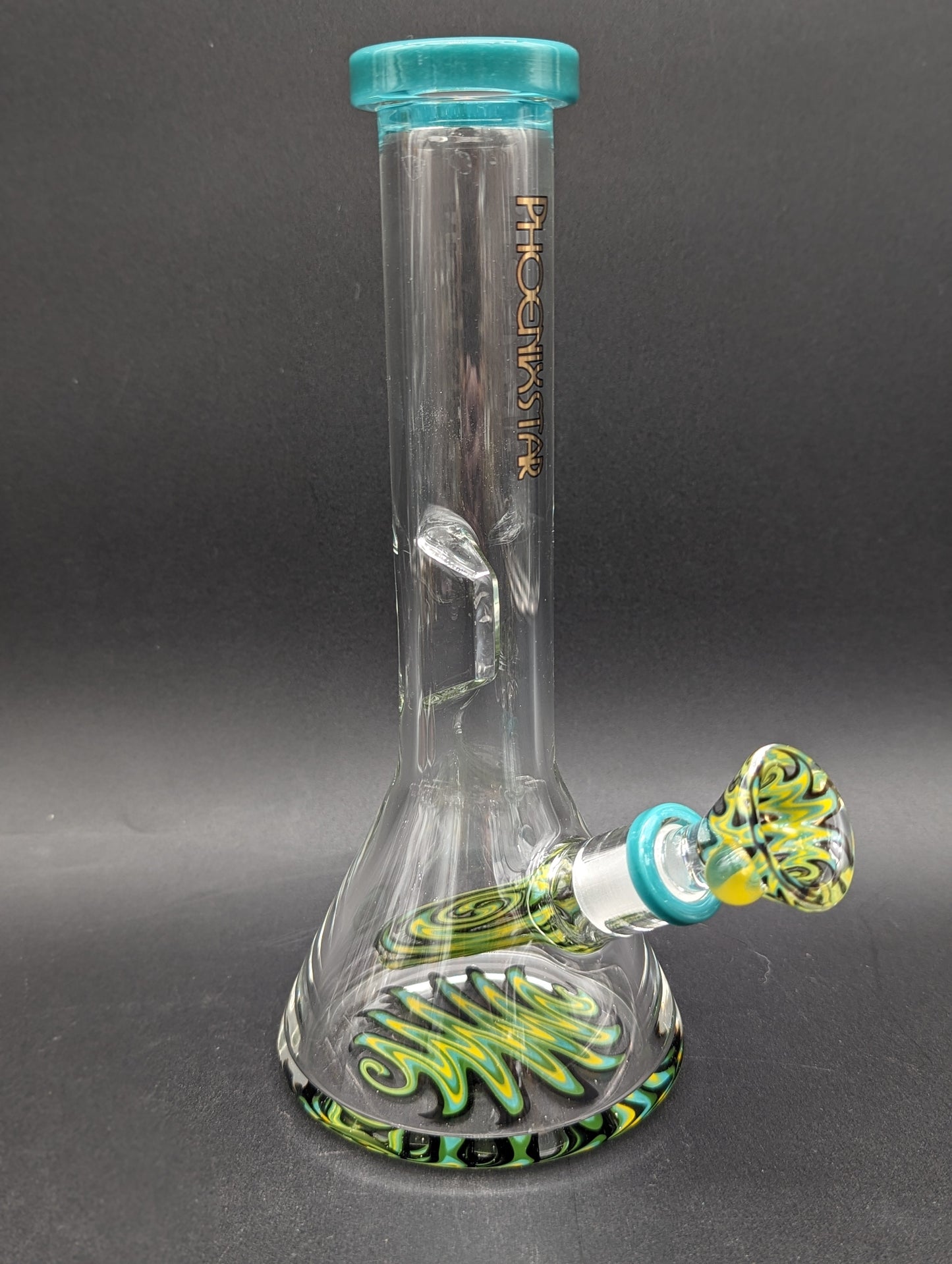 Phoenix 8" Beaker w/ Worked Downstem